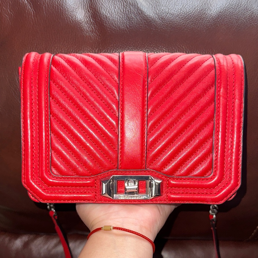 🔥🔥🔥Rebecca Minkoff Red Leather Crossbody Bag